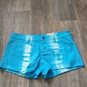 light blue shorts